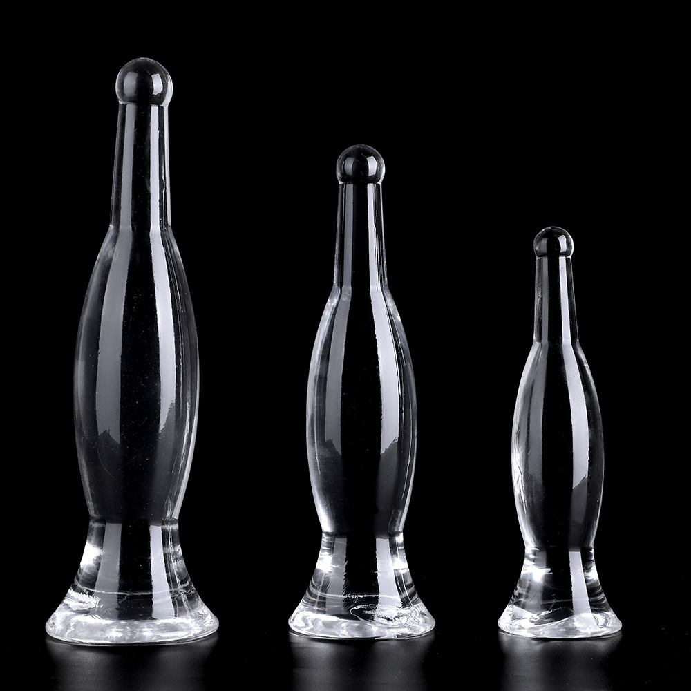 Art Craft Vase - 투명한 성인 맥주병 모양 애널 플러그