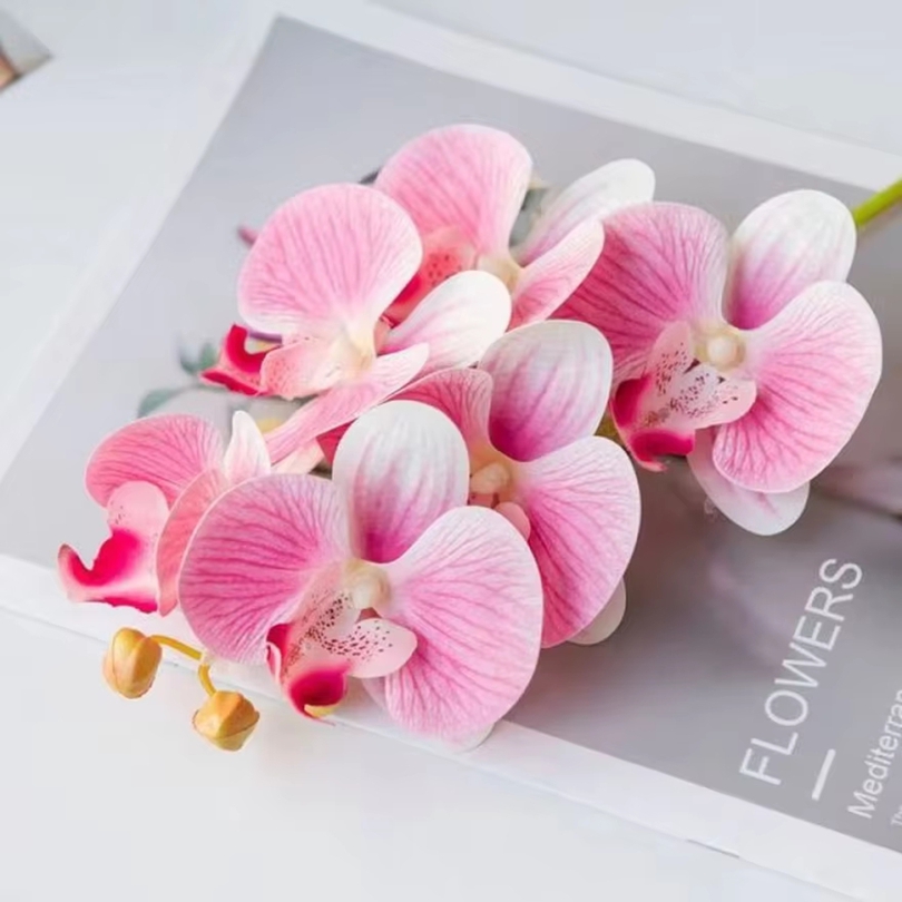 Art Craft Vase - 3D 인공 꽃 플라스틱 나비 난초