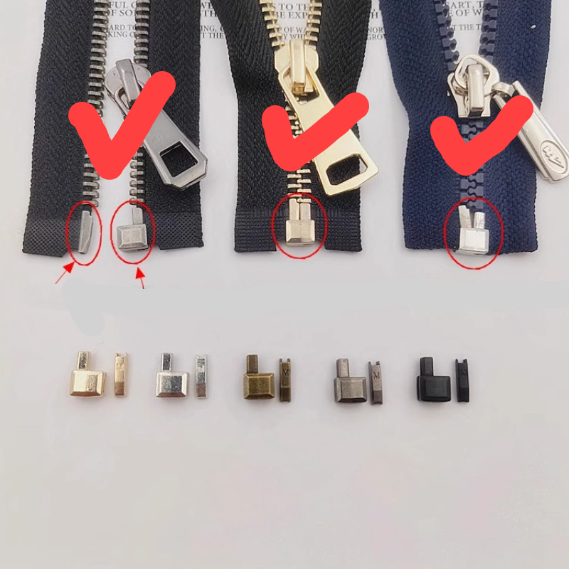 Art Craft Description - 금속 송진 지퍼 액세서리 하단 삽입