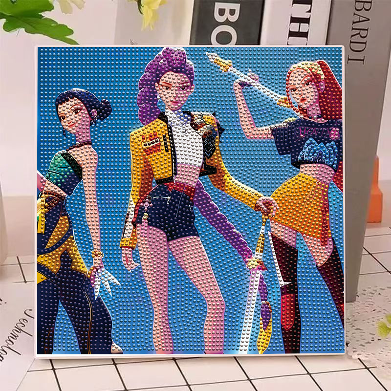 Art Craft Material - 애니메이션 헌터즈 걸스 루미 밀라 조이
