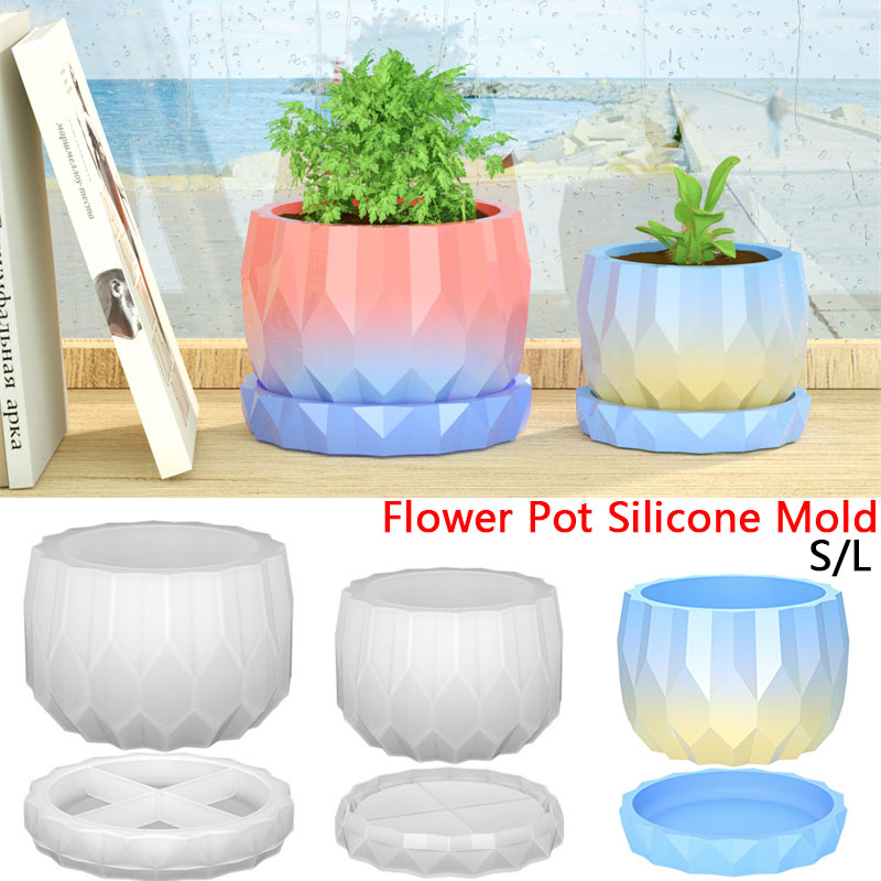 Art Craft Vase - 콘크리트 꽃 냄비와 접시에 대 한