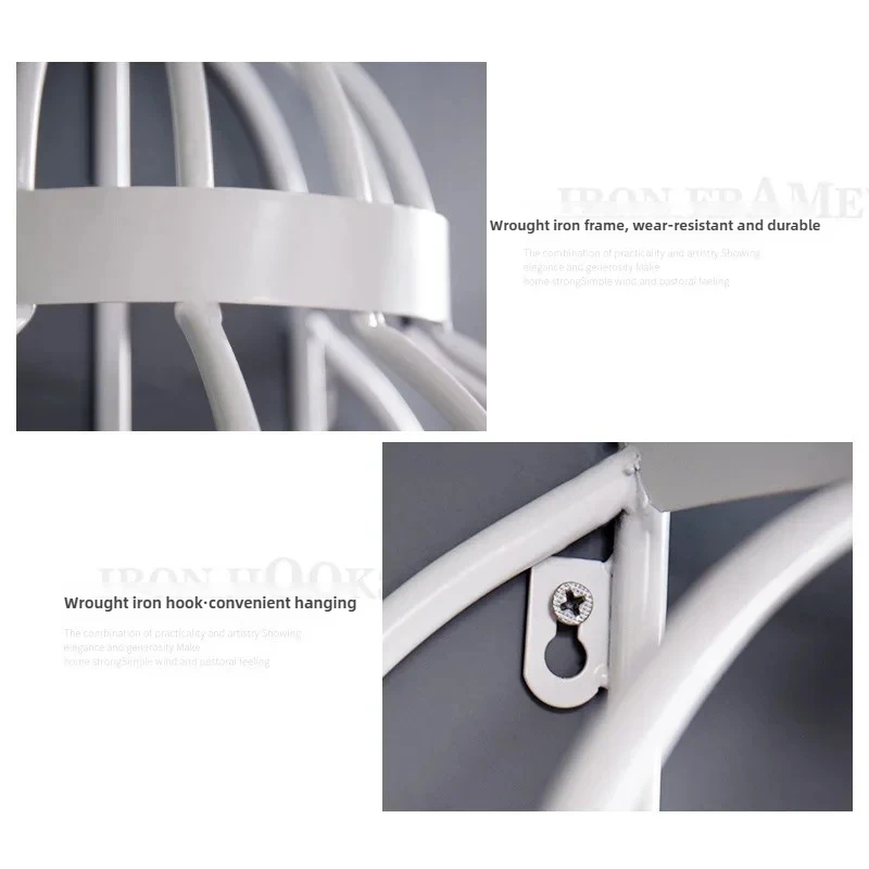 빈티지 철제 예술 새장 선반, 침실의 창의적인 수납 선 - Art Craft Door 리뷰 및 가격