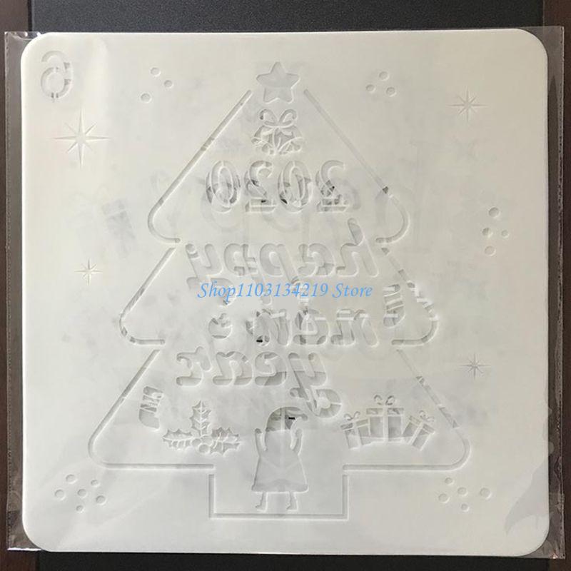 N5KC 6 개/대 크리스마스 트리 눈사람 드로잉 템플 - Art Craft Description 리뷰 및 가격