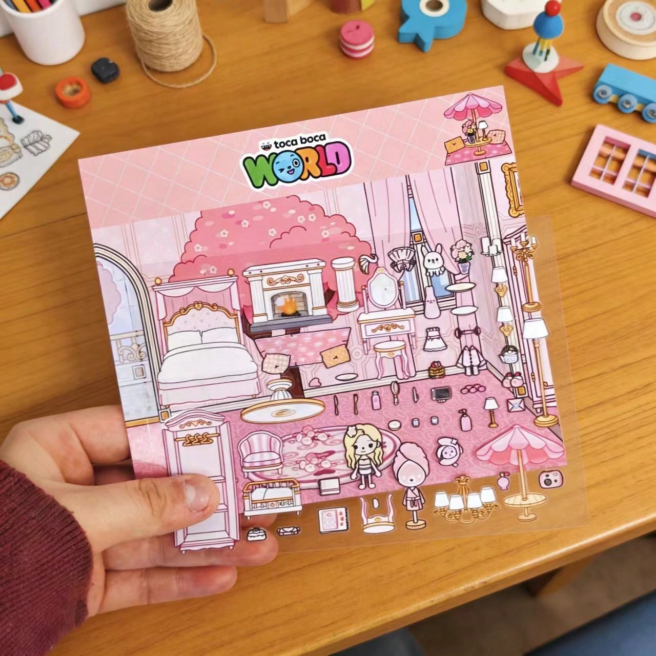 핑크 사쿠라 나무 호텔 룸 DIY 어린이 공예 스티커  - Art Craft 3 Year Old 리뷰 및 가격