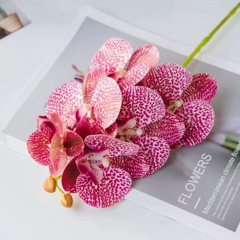 3D 인공 꽃 플라스틱 나비 난초 홈 꽃병 테이블 장식 - Art Craft Vase 리뷰 및 가격