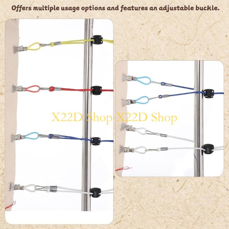 X22D 팩 24개의 철 클립 및 나일론 로프 모듬된  - Art Craft Description 리뷰 및 가격