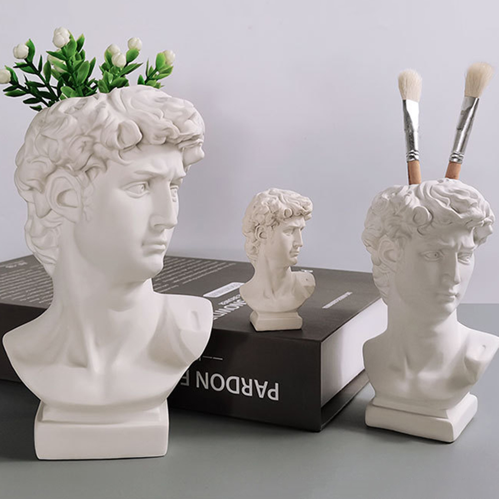 창의적인 펜 홀더 아트 꽃병 화장 브러쉬 보관함 초상화 - Art Craft Vase 리뷰 및 가격