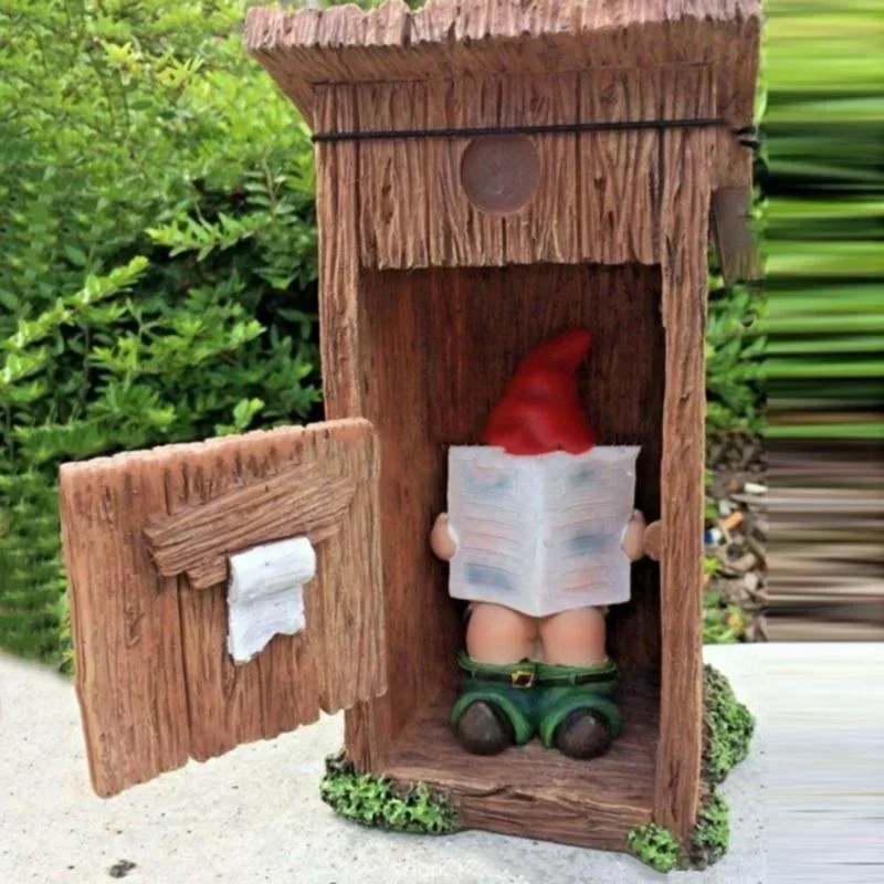 독서 책 Gnome 동상 조각 잠긴 문을 잊어 버렸습니 - Art Craft Door 리뷰 및 가격