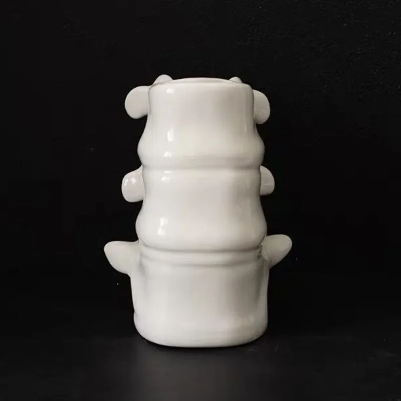창의적인 세라믹 척추 커피 컵, 물컵 뼈 꽃병 펜꽂이, - Art Craft Vase 리뷰 및 가격