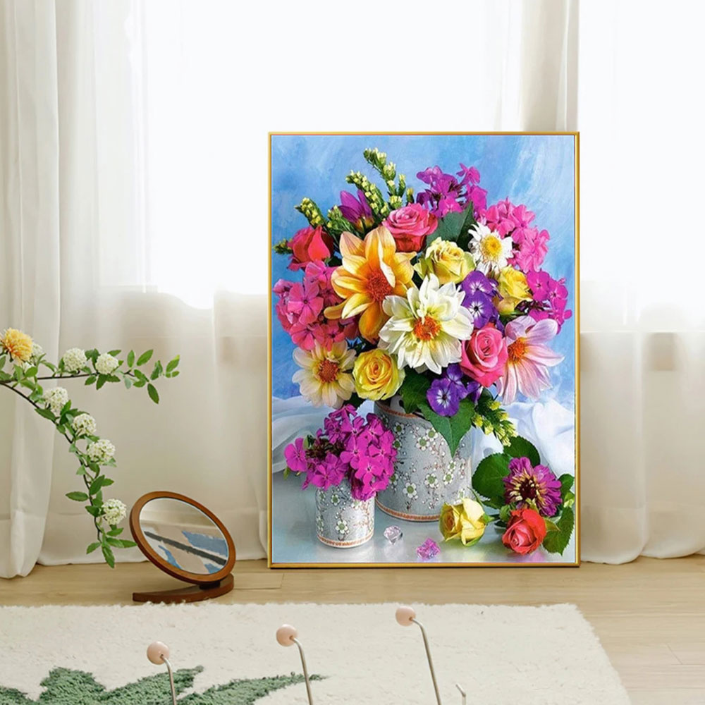 풀 다이아몬드 모자이크 꽃 5D 다이아몬드 페인팅 장미 - Art Craft Vase 리뷰 및 가격