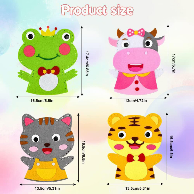 귀여운 만화 동물 손 인형 어린이 DIY 미술 공예 장 - Art Craft 3 Year Old 리뷰 및 가격