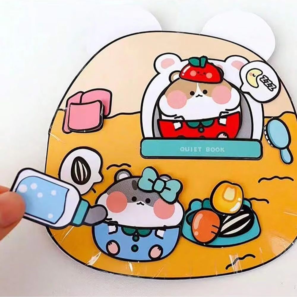 햄스터 관리자 테마 DIY 조용한 책 스크랩북 키트,  - Art Craft 3 Year Old 리뷰 및 가격