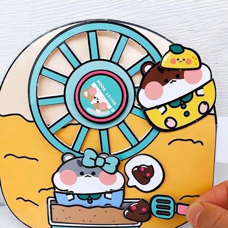 햄스터 관리자 테마 DIY 조용한 책 스크랩북 키트,  - Art Craft 3 Year Old 리뷰 및 가격