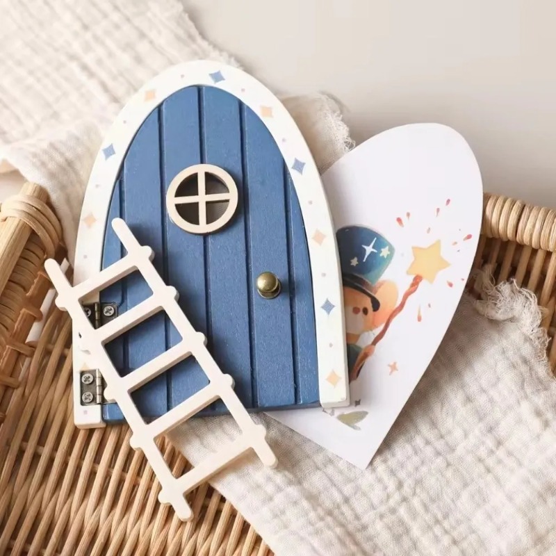 요정 엘프 문 장식 미니 나무 마우스 벽 장식품 가정  - Art Craft Door 리뷰 및 가격