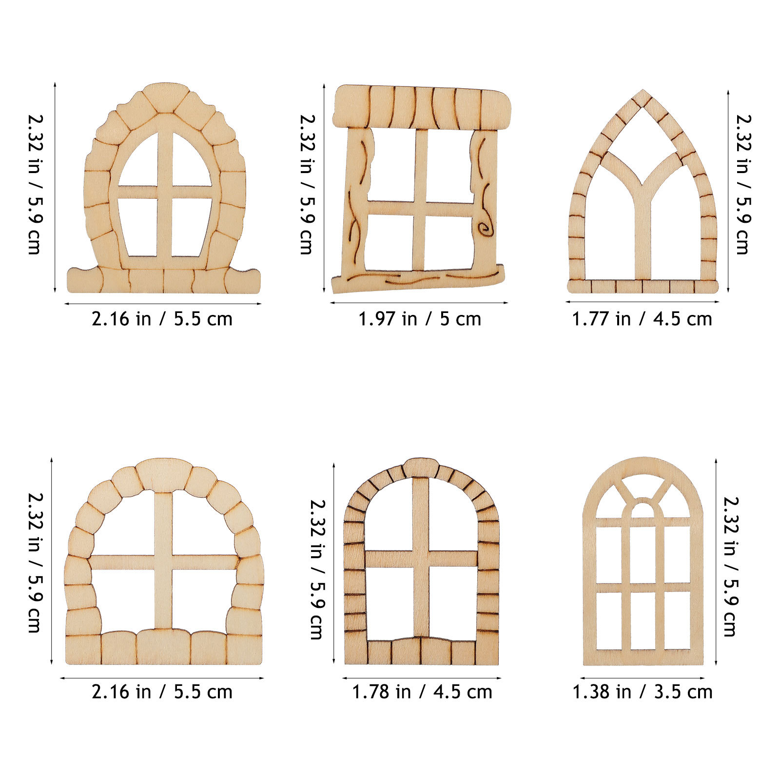 25개 미니어처 나무 문 창문 세트 미완성 DIY 공예 - Art Craft Door 리뷰 및 가격