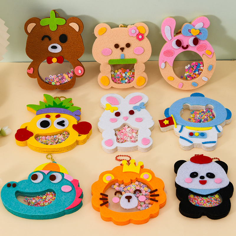 DIY 동물 쉐이크 펜던트 아트 공예 키트 (어린이용, - Art Craft 3 Year Old 리뷰 및 가격