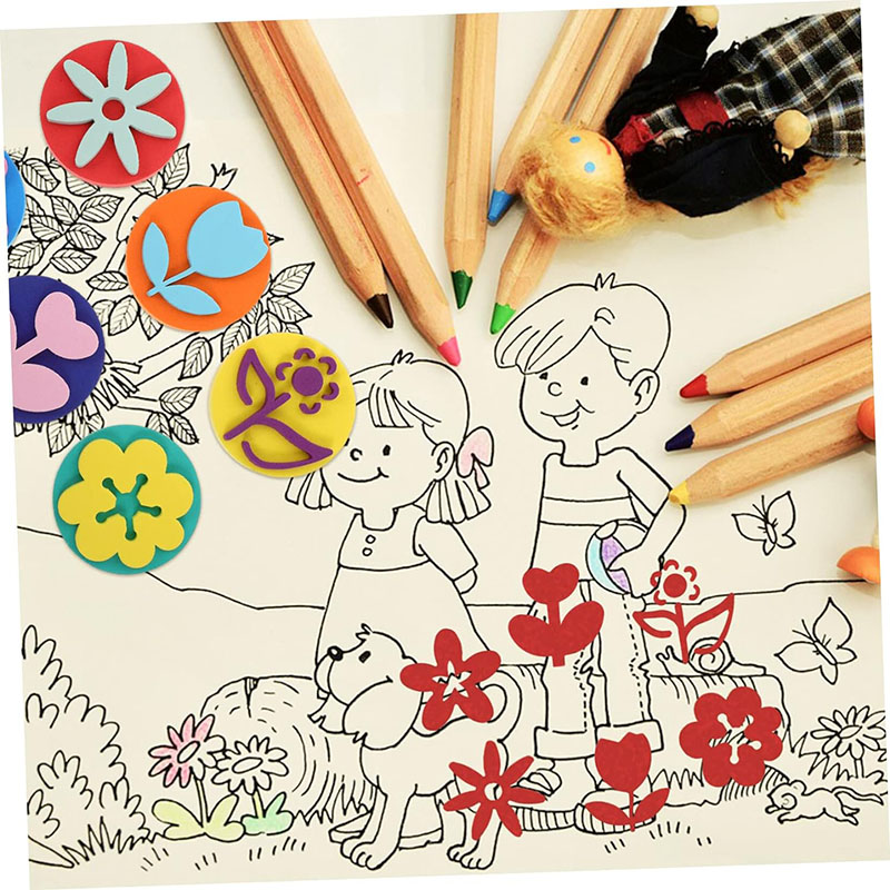 그림에 대 한 6 개/가방 거품 우표 귀여운 동물 미소 - Art Craft 3 Year Old 리뷰 및 가격