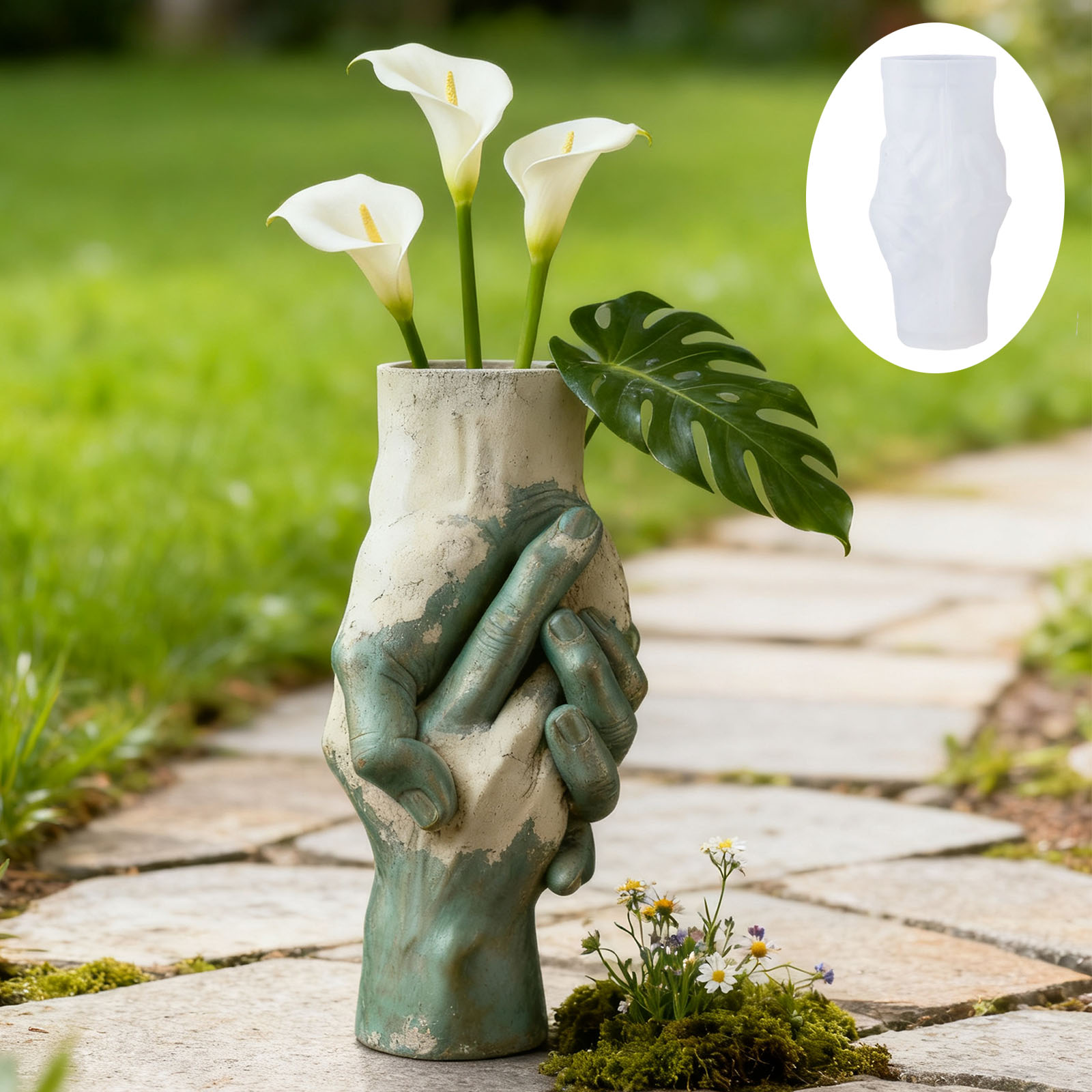 예술적인 손잡고 다니는 꽃병 실리콘 몰드: 빈티지 질감 - Art Craft Vase 리뷰 및 가격