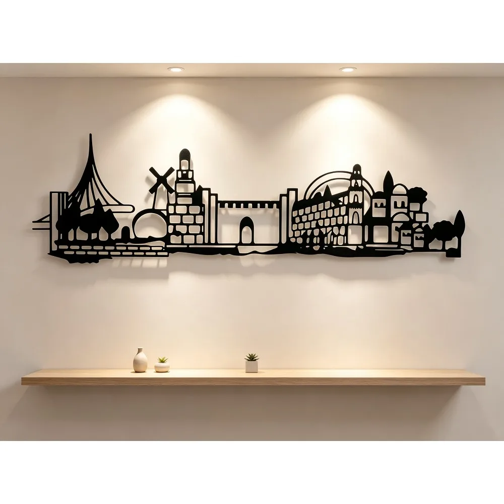 CIFBUY 철제 벽 장식 예루살렘 스카이라인 올드 시 - Art & Craft Paper Ideas 리뷰 및 가격