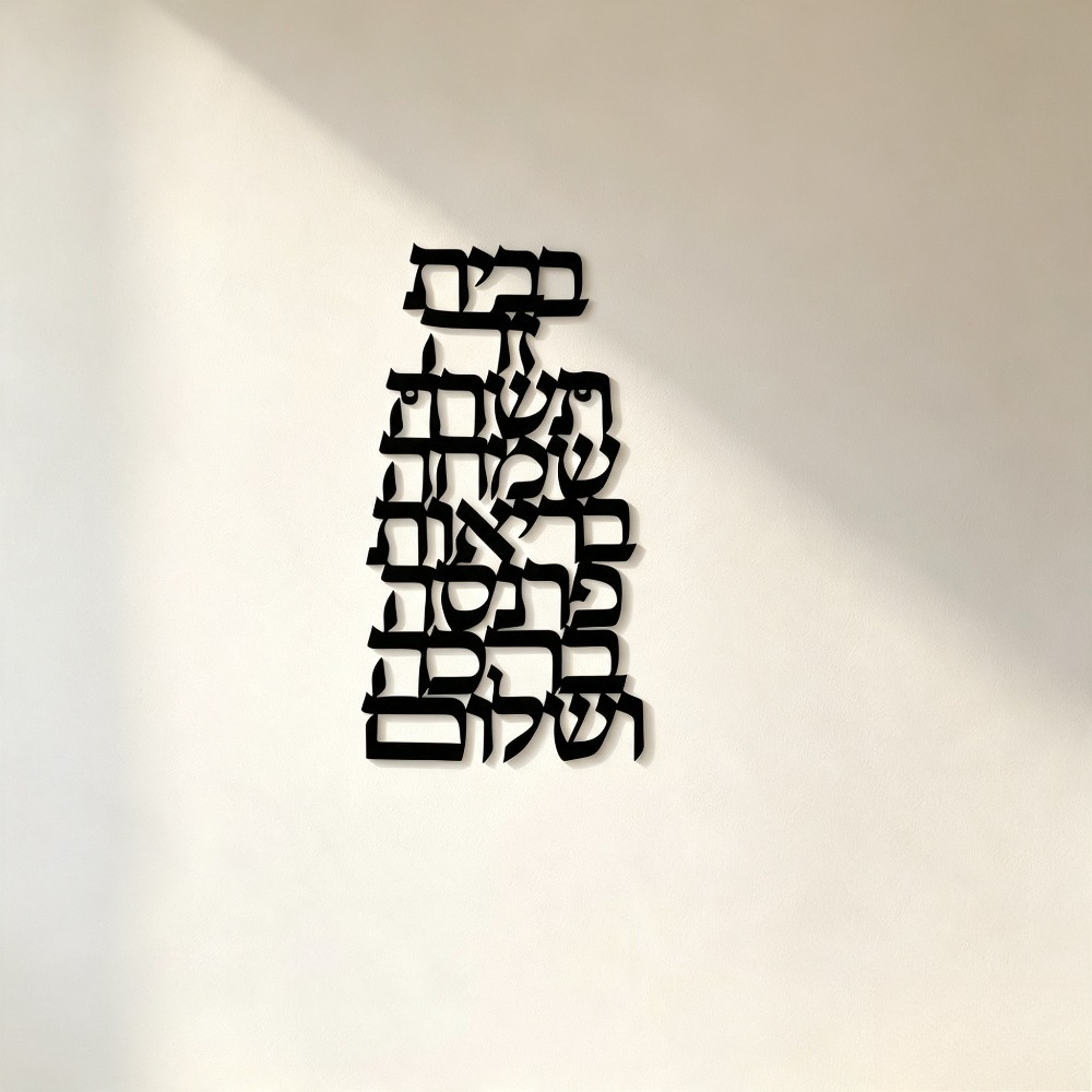CIFBUY 철제 벽 장식 빈티지 히브리어 캘리그라피  - Art & Craft Paper Ideas 리뷰 및 가격