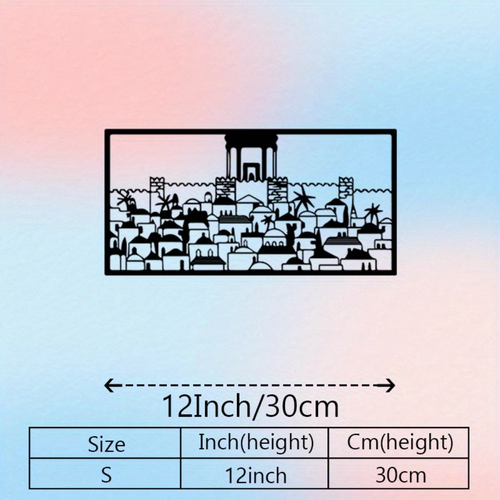 CIFBUY 금속 벽 예술 예루살렘 벽화 동상 유대 문 - Art & Craft Paper Ideas 리뷰 및 가격
