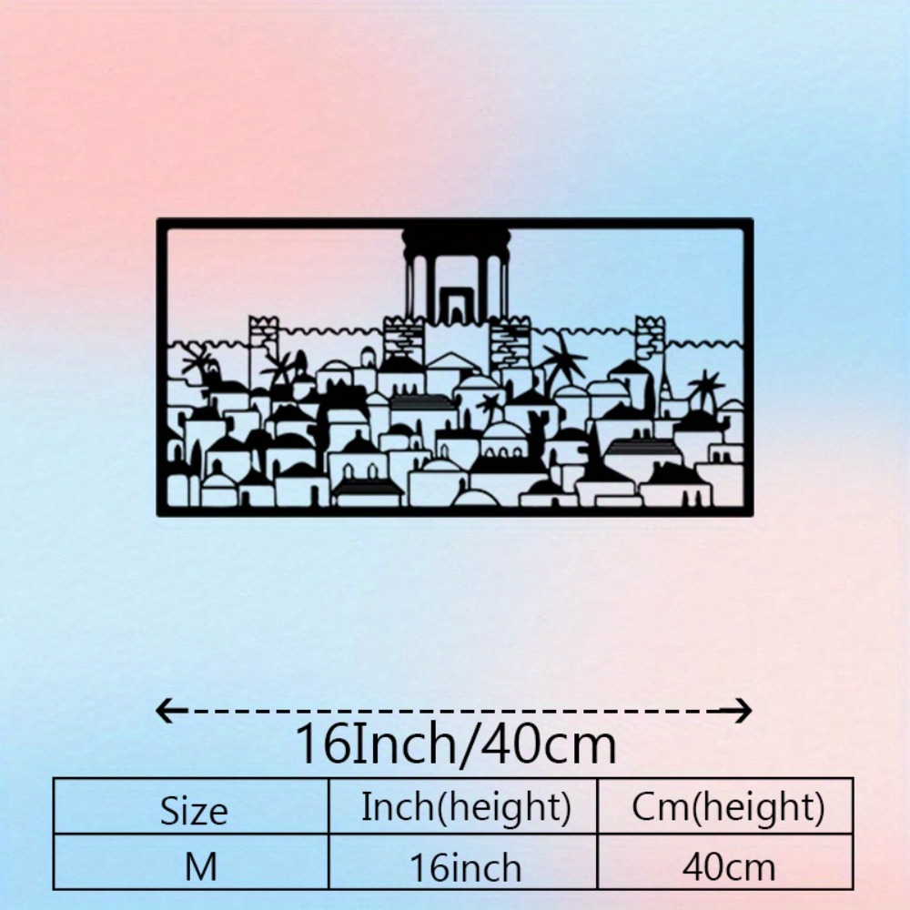 CIFBUY 금속 벽 예술 예루살렘 벽화 동상 유대 문 - Art & Craft Paper Ideas 리뷰 및 가격
