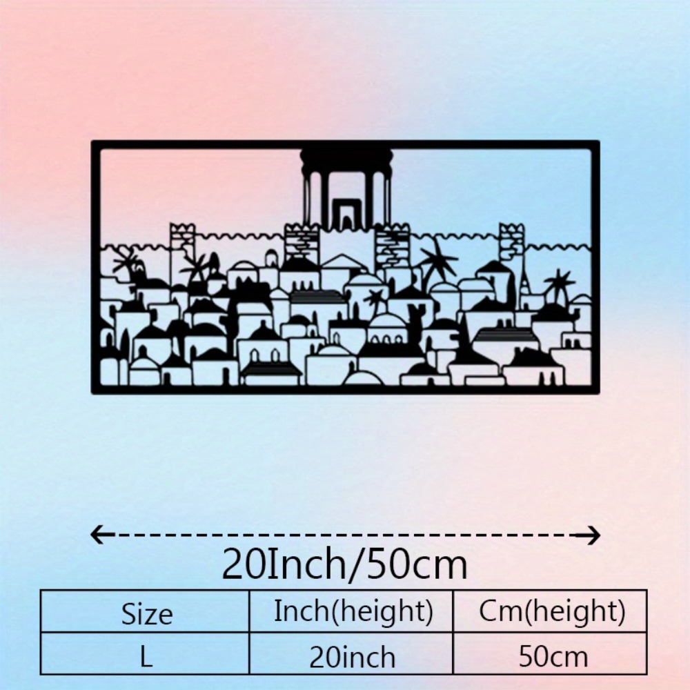 CIFBUY 금속 벽 예술 예루살렘 벽화 동상 유대 문 - Art & Craft Paper Ideas 리뷰 및 가격